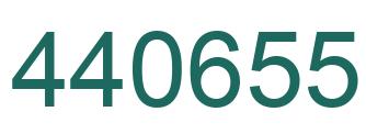 Number 440655 green image