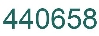 Number 440658 green image