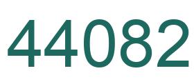 Number 44082 green image