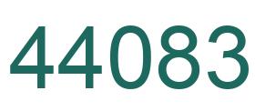 Number 44083 green image