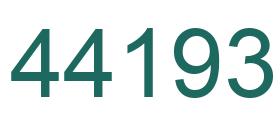 Number 44193 green image