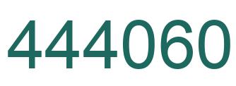 Number 444060 green image