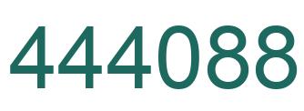 Number 444088 green image