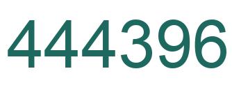 Number 444396 green image