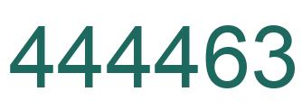 Number 444463 green image