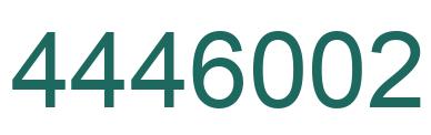 Number 4446002 green image