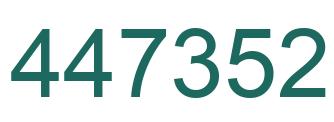 Número 447352 imagen verde
