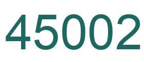 Number 45002 green image