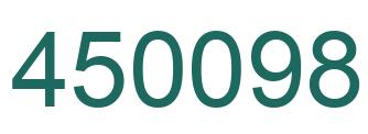 Number 450098 green image