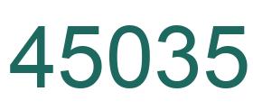 Número 45035 imagen verde