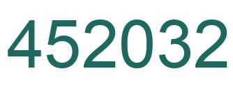 Número 452032 imagen verde