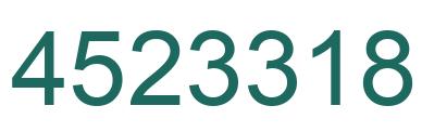 Number 4523318 green image