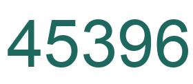 Number 45396 green image