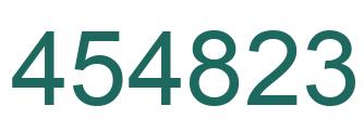 Number 454823 green image