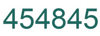 Number 454845 green image