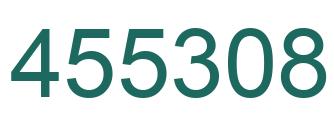 Number 455308 green image
