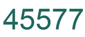 Number 45577 green image