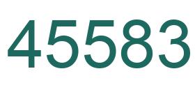 Number 45583 green image