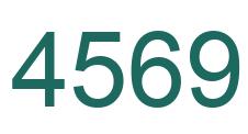 Number 4569 green image