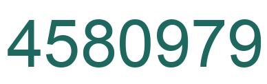 Number 4580979 green image