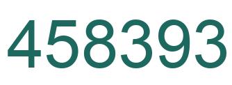Number 458393 green image