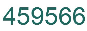 Number 459566 green image