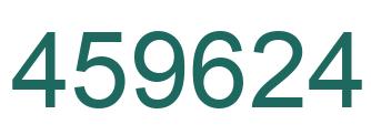Number 459624 green image