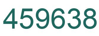 Number 459638 green image