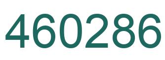 Number 460286 green image
