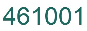 Número 461001 imagen verde