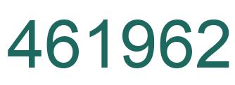 Number 461962 green image
