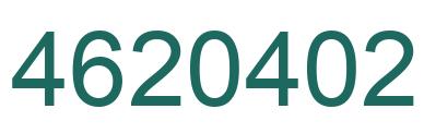Number 4620402 green image