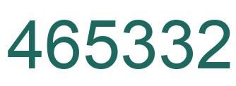 Número 465332 imagen verde