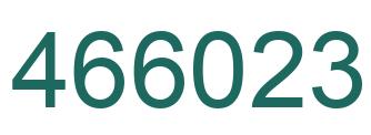 Number 466023 green image