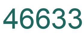 Number 46633 green image