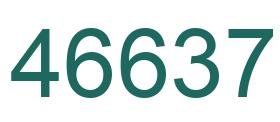 Number 46637 green image