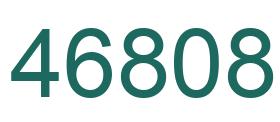 Número 46808 imagen verde