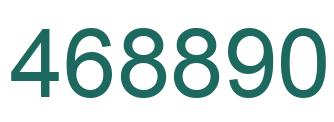 Number 468890 green image