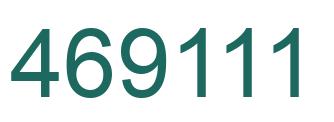 Número 469111 imagen verde