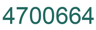 Number 4700664 green image