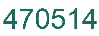 Número 470514 imagen verde