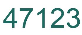Number 47123 green image