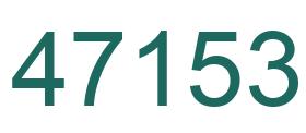 Number 47153 green image