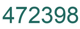 Number 472398 green image