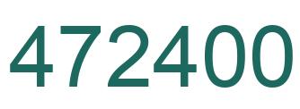 Number 472400 green image