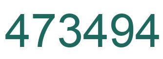 Número 473494 imagen verde