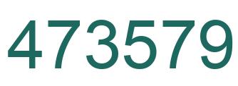 Number 473579 green image