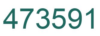 Number 473591 green image