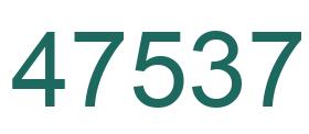 Number 47537 green image