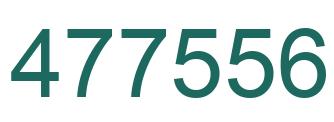 Number 477556 green image